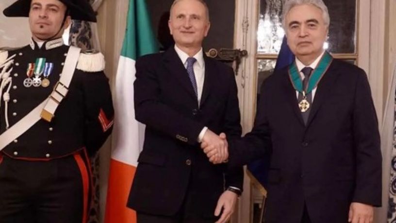 UEA Başkanı Birol’a İtalya’nın en prestijli ödülü