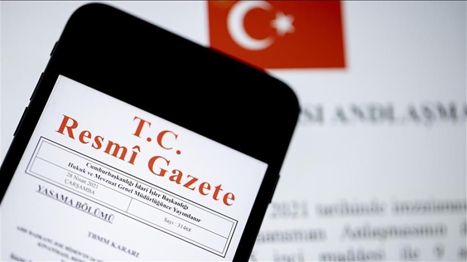 Resmi Gazete’de bugün (26.09.2026)